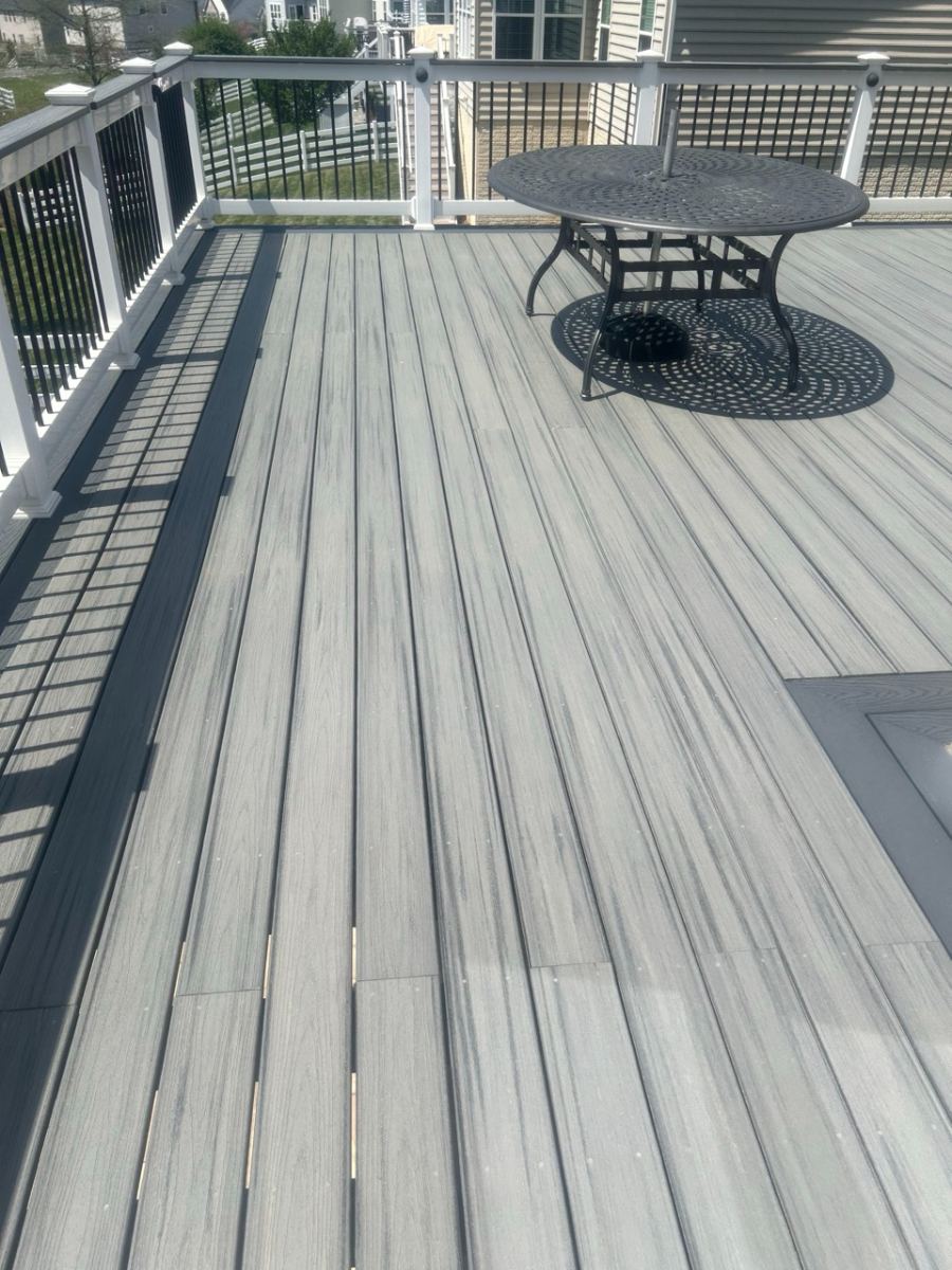 Composite deck installed by Samuel Construction Group in Frederick County, MD